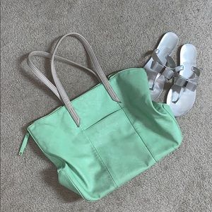 Carlos Santana Mint Green Tote Bag Purse